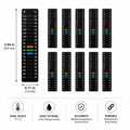 8 Pack Aquarium Thermometer Strips, Adhesive Temperature Sticker Strips 61-122℉ (15-50°C), Stick On Fish Tank Thermomete