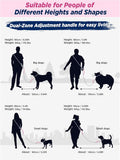 Hands Free Dog Leash, 5.9-10.1ft Crossbody Dog Leash & Waist-Wear Adjustable with Upgraded Duty Clip, Dual-Zone Length C