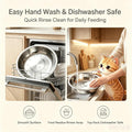6Pcs Stainless Steel Cat Bowls 6.25In Shallow Wide Whisker-Friendly