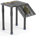 Upgraded Standing Turtle Basking Platform with Ramp, Built-in Feeding Tray