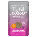 Tiki Cat Silver Mousse Wet Cat Food for Senior Cats, Salmon & Pumpkin, 2.8 oz. Pouch (12 Count)
