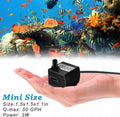 DOMICA 3W 50GPH Mini Submersible Water Pump, Small Fountain Pump for Pond, Aquariums, Fish Tank, Tabletop Fountain, Pet 