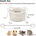 JWShang Rat Hanging Basket Bed for Cage - Chew Proof Small Animal Hammock with Sturdy Chains, Durable Rat Sleeping Nest 