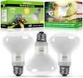 LUCKY HERP New Upgrade 3 Pack 100W Reptile Heat Lamp Bulb (3nd Gen, Safer), Amphibian UVA Heat Light Bulb, Reptile Baski