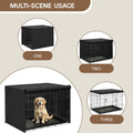 Dog Crate Cover Fit for 42 inches Wire Cage, 42L x 28W x 30H, Black
