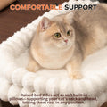 CHEERPALS Cat Desk Bed with Reversible Cushion, 90°Foldable Cat Hammock for Desk Mounted Removable & Washable, Suitable for Medium-to-Large Cats and Puppy, Cloud Series(White, Large)
