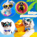 20pcs Ocean-Themed Dog Bow Ties for Small Medium Dogs Adjustable Sea Pattern Dog Bowtie Necktie for Pet Grooming