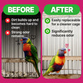 T TORTO9 Bird Cage Liner - 120 Paper Sheets, 20" x 18", 2.9 lb - Ideal for Pet Habitats, Bulk Pack for Long-Lasting Use,