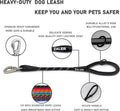 ZALER Short Dog Leash, 18 Inches Rope Traffic Leashes for Dogs, Reflective Dog Lead with O-Ring, Heavy Duty Pet Leash fo