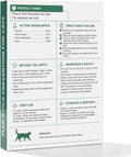 Flea and Tick Drops for Cats, Cat Flea Drops, Easy Spot-On Use, 12 Pack