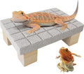 Bearded Dragon Tank Accessories Shedding Rock Reptile Basking Platform