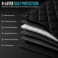 Protect Seats from Mud & Fur - Full Bench Back Seat Cover for Dogs & Kids