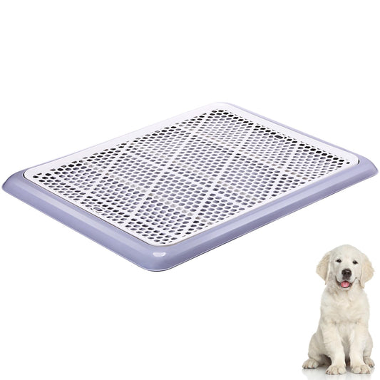 Mifoci Dog Training Pad Holder with Mesh Tray Non-Slip Leak Proof Puppy Potty Tray for Small Medium Large Dogs Pee Pad Holder Easy Clean Indoor Bathroom (25.59 x 18.90 Inch)