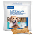 Virbac C.E.T.® Enzymatic Oral Hygiene Chews for Dogs, Large - Plaque & Tartar Control - Single Layer Beefhide with Exclusive Dual-Enzyme System & Tasty Chicken Flavor - Easy to Give Dog Dental Chew