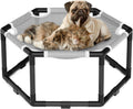 Tresbro Elevated Cat Hammock Bed, Hexagon Raised Cat Swing Bed Chair Cot