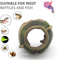 relaqcc Aquarium Decor Ruins Leaning Vase Hideaway Cave, Betta Fish Tank Accessories for Goldfish, Shrimp, Conch, Cichli