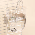 Tafit Leak-Proof & Chew-Proof Hanging Water Dispenser No Drip for Birds, Chinchillas, Guinea Pigs, Ferrets, Rats, Rabbits, Bunnies, Parrots, Squirrels, and Other Small Animals - Green, 12oz