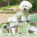 Dog Raincoat, Waterproof Reflective Adjustable Hooded Dog Rain Coat with Leash Hole, Lightweight Breathable Pet Poncho f