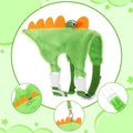 Ferret Harness and Leash Set Small Animals Vest Harness with Safe Bell Dinosaur Shaped Leash Set for Baby Rabbit Guinea 