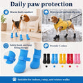 Anti Slip Dog Socks Boots,Dog Paw Protector with Adjustable Straps,Waterproof Dog Socks for Indoor Hardwood Floors & Out