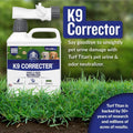 Turf Titan K9 Correcter Dog Urine Neutralizer for Lawns (32 oz) – Fights Yellow Spots and Odors – Grass Dog Urine Neutralizer to Grass Recovery with Weekly Use – Covers Up to 6,000 Sq Ft