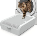 Litter Box Step for Cats, 15.2"×12.3" Wide Litter Box Ramp Non-Slip Litter Step Supports 50lbs, Adjustable 1 or 2 Stairs