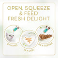 Fancy Feast Purina Squeezable Cat Treats Tube (12 Pack) 0.35 oz