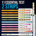 Aquarium Test Strips 11 in 1 | 150 Strips (100 x 10-in-1 + 50 Ammonia) | Tests pH, Ammonia, Nitrate, Nitrite & More | Fr