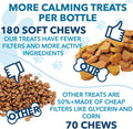 Hemp Calming Chews for Dogs with Anxiety and Stress - 180 Soft Dog Calming Treats - Dog Anxiety Relief - Storms, Fireworks, Thunder, Barking, Separation Aid - Valerian Root - L-Tryptophan - Hemp Oil