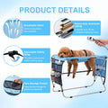 Pet Grooming Hammock for Small Dogs Cats Under 30 lbs, Stainless Steel Bracket, 30-Pound Weight Capacity, Foldable Dog C