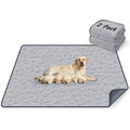 LOOBANI Washable Pee Pads for Dogs 36"x48", 2 Packs Extra Large Whelping Pads for Floor, Playpen, Super Absorbent Reusable Dog Mat, Waterproof Puppy Pads for Incontinence, Housebreak,Crate,Gray