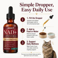 Jakkies NAD+ Liquid Drops for Cats, Boosts Immunity & Vitality
