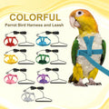 Adjustable Bird Harness Leash, Anti-Bite, S, Green