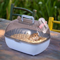 Small Animal Carrier Cage with Water Bottle, Portable Hamster Travel Case
