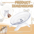 Thyle 2 Pcs Hamster Flying Saucer Silent Running Exercise Wheel