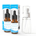 2 Pack No-Rinse Coat Care Essence for Dogs & Cats | Includes Fine Mist Spray Bottle (60ml/2oz Refillable) to Nourish & Shine | Conditioning Formula Soothes Skin, Pomegranate Scent (Transparent)