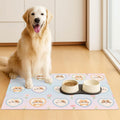 HOMETITUTE Cat Food Mat Pastel Heart Kitten Bowl Placemat 20 x 12 Inch