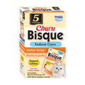 INABA Churu Bisque Indoor Care for Hairball Control for Cats, Creamy Lickable Purée Side Dish with Vitamin E, 1.05 Ounce Pouch, 15 Pouch, Chicken Recipe
