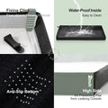 HQ4US 4LEGS Large Portable Dog Pee Pads Foldable Liner Base 33''x23'' Training Pad Holder with Fixing Clips, Waterproof, Easy Clean, Indoor Dog Potty