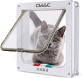 CEESC Medium Cat Door for Pets up to 15.43 lbs, Weatherproof