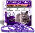 4 Pack Calming Collar for Cats – Pheromone Cat Calming Collar Cat Anxiety Relief and Stress – Adjustable Water Resistant