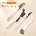 Bird Cage Cleaning Brush Tool Set,Stainless Steel Pet Cage Cleaner Brush Set for Bird Poop Removing,Ideal for Parakeet, 