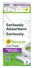 Purina Tidy Cats Cat Litter Accessories, Breeze Pads Refill Pack Multi Cat Litter 8 Count Bag 8 Count (Pack of 8)