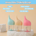 Kitten Bottle Feeding Kit for Nursing, Milk Bottles for Feeding Newborn Puppies,Anti-chocking Design with 3pcs Replaceab