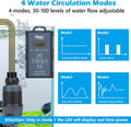 hygger 24V DC Aquarium Water Pump, 396GPH 20W 6.6FT Submersible Pump With Controller, Water Fountain Pump with 2 Nozzles