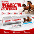 Ivermectin Horse Paste 1.87% | Unflavored – 6.08g Syringe for Equine Use Only Up to 1250 LB