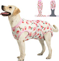 Recovery Suit for Dogs Cats After Surgery, Cone Alternative, Pink, L