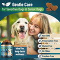 Flea and Tick Prevention for Dogs Chewable, 200 Soft Treats Natural Oral Dog Flea and Tick Treatment Chews Support Dog Skin & Digestive Supplement for Dogs Puppies All Breeds & Ages, Beef Flavor