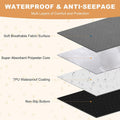 2 Pack Guinea Pig Cage Liners, Washable Guinea Pig Pee Pads Waterproof Reusable & Anti Slip Guinea Pig Bedding Fast and 