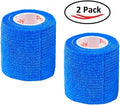 2 Inch Self Adhesive Bandage Wrap & Athletic Tape - 2Pk, Blue